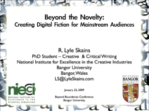 Beyond the Novelty: Creating Digital Fiction for Mainstream Audiences